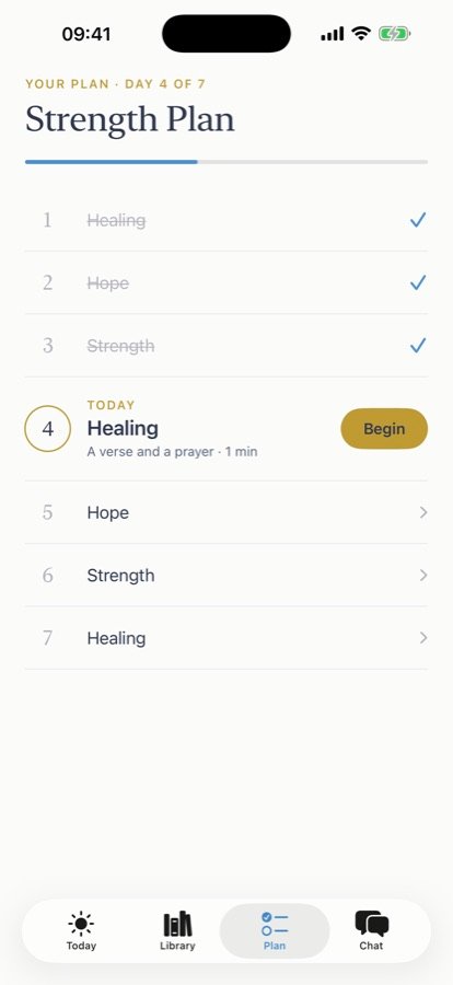 Un plan de lecture dans l’app Holy Bible